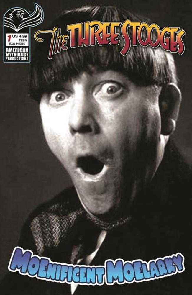 Three Stooges Moenificent Moelarky #1 Cover C Black & White Photo Variant | Odin's Place