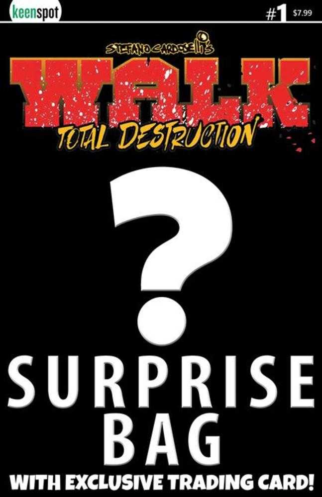 Walk Total Destruction #1 (One Shot) Cover B Stefano Cardoselli Surprise Cover Bagged With Trading Card Variant | Odin's Place