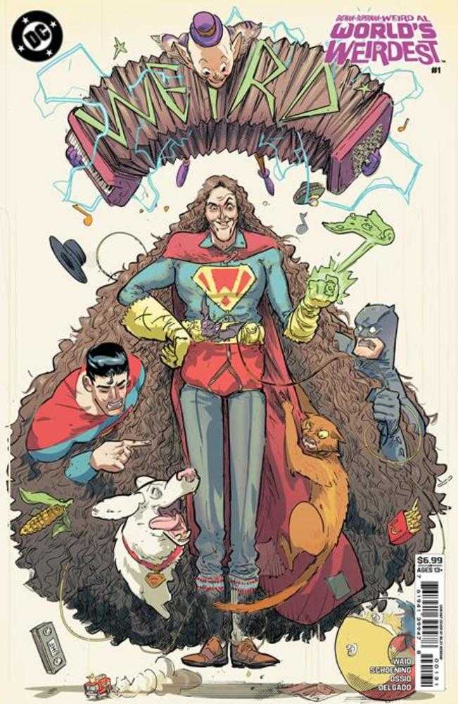 Batman Superman Weird Al Worlds Weirdest #1 (One Shot) Cover C Riley Rossmo Card Stock Variant | Odin's Place