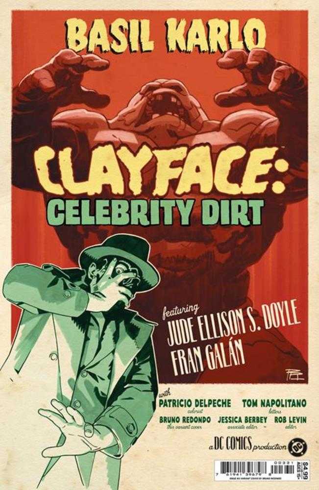 Clayface Celebrity Dirt #3 (Of 6) Cover C Bruno Redondo Card Stock Variant | Odin's Place