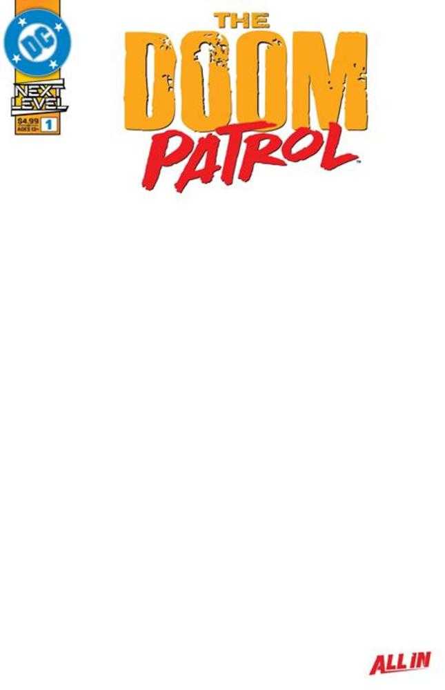 Doom Patrol #1 Cover E Blank Card Stock Variant | Odin's Place