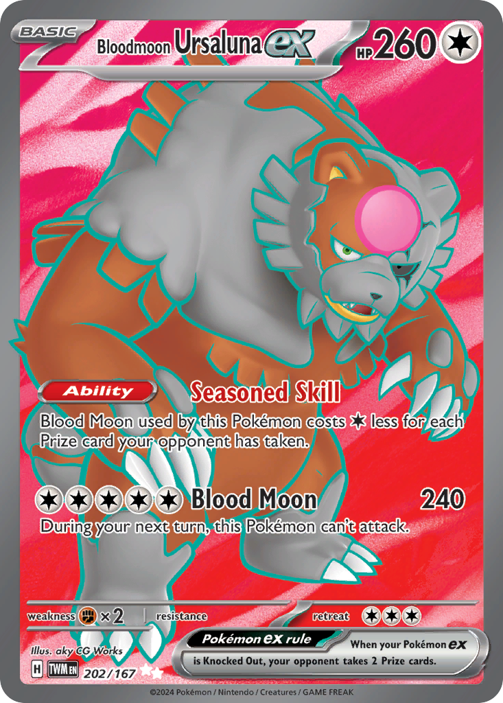 Bloodmoon Ursaluna ex (202/167) [Scarlet & Violet: Twilight Masquerade] | Odin's Place