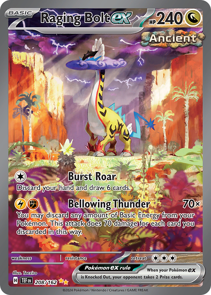 Raging Bolt ex (208/162) [Scarlet & Violet: Temporal Forces] | Odin's Place