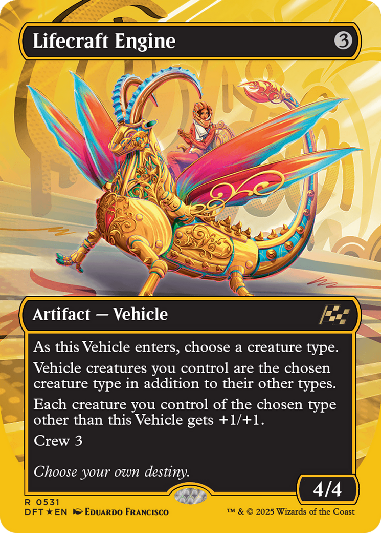 Lifecraft Engine (Borderless) (First-Place Foil) [Aetherdrift] | Odin's Place