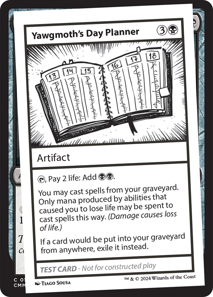 Yawgmoth's Day Planner [Mystery Booster 2 Playtest Cards] | Odin's Place