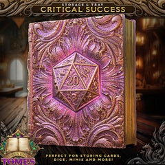 D20 Storage Tome for TTRPG, MTG, Pokemon, D&D Gaming! | Odin's Place