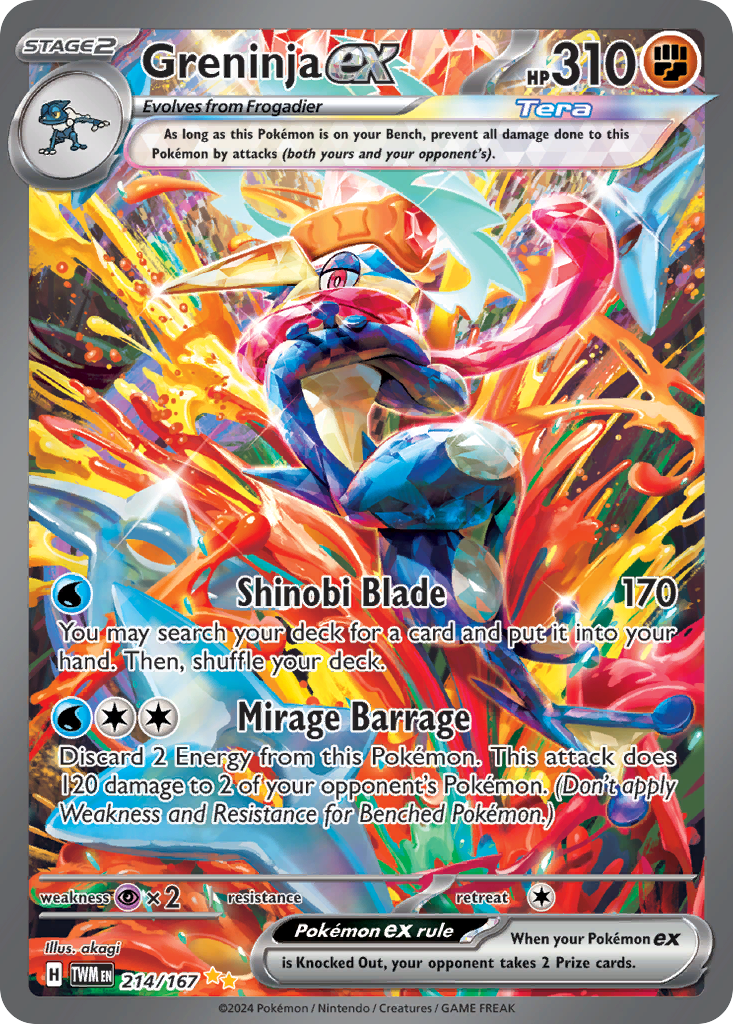 Greninja ex (214/167) [Scarlet & Violet: Twilight Masquerade] | Odin's Place