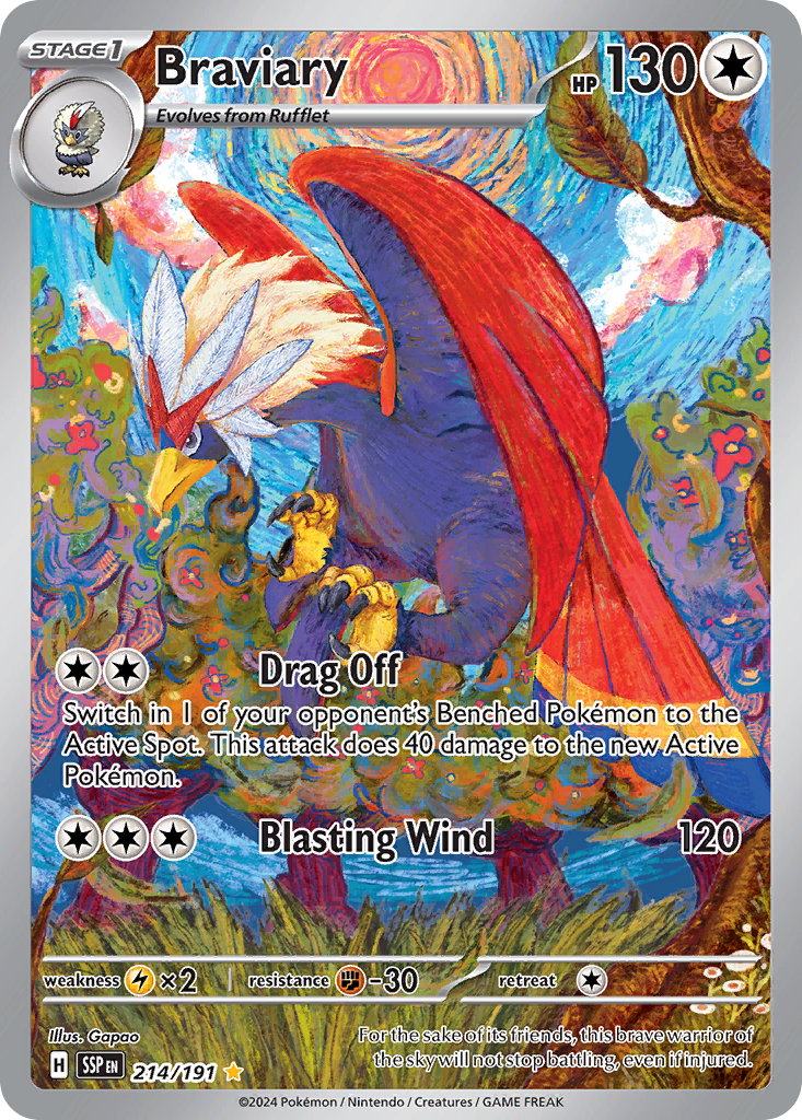 Braviary (214/191) [Scarlet & Violet: Surging Sparks] | Odin's Place