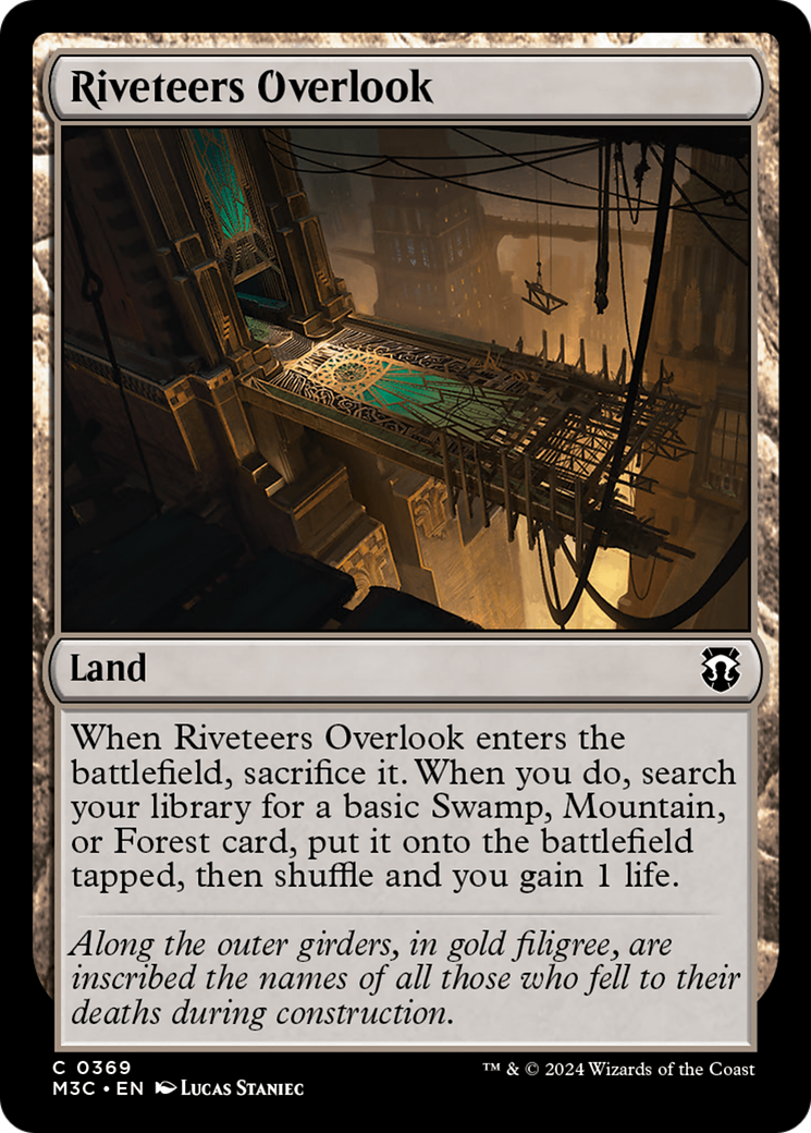 Riveteers Overlook (Ripple Foil) [Modern Horizons 3 Commander] | Odin's Place