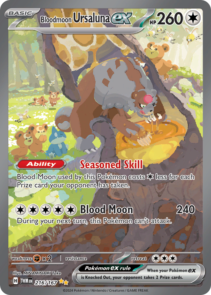 Bloodmoon Ursaluna ex (216/167) [Scarlet & Violet: Twilight Masquerade] | Odin's Place