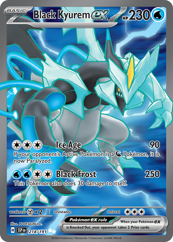 Black Kyurem ex (218/191) [Scarlet & Violet: Surging Sparks] | Odin's Place
