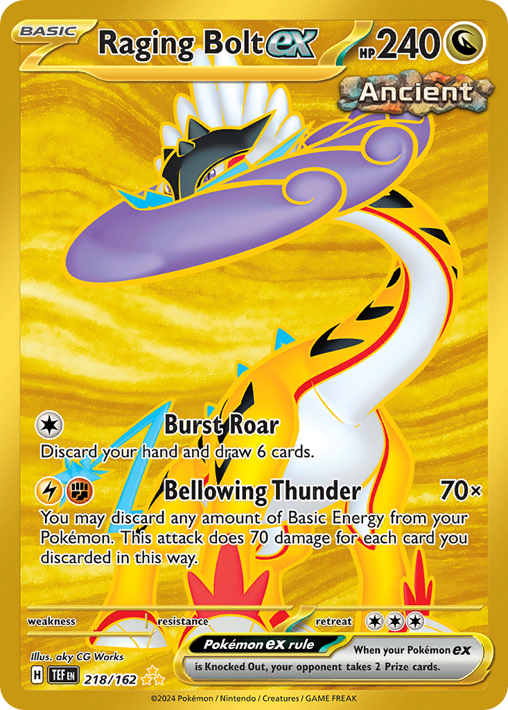 Raging Bolt ex (218/162) [Scarlet & Violet: Temporal Forces] | Odin's Place