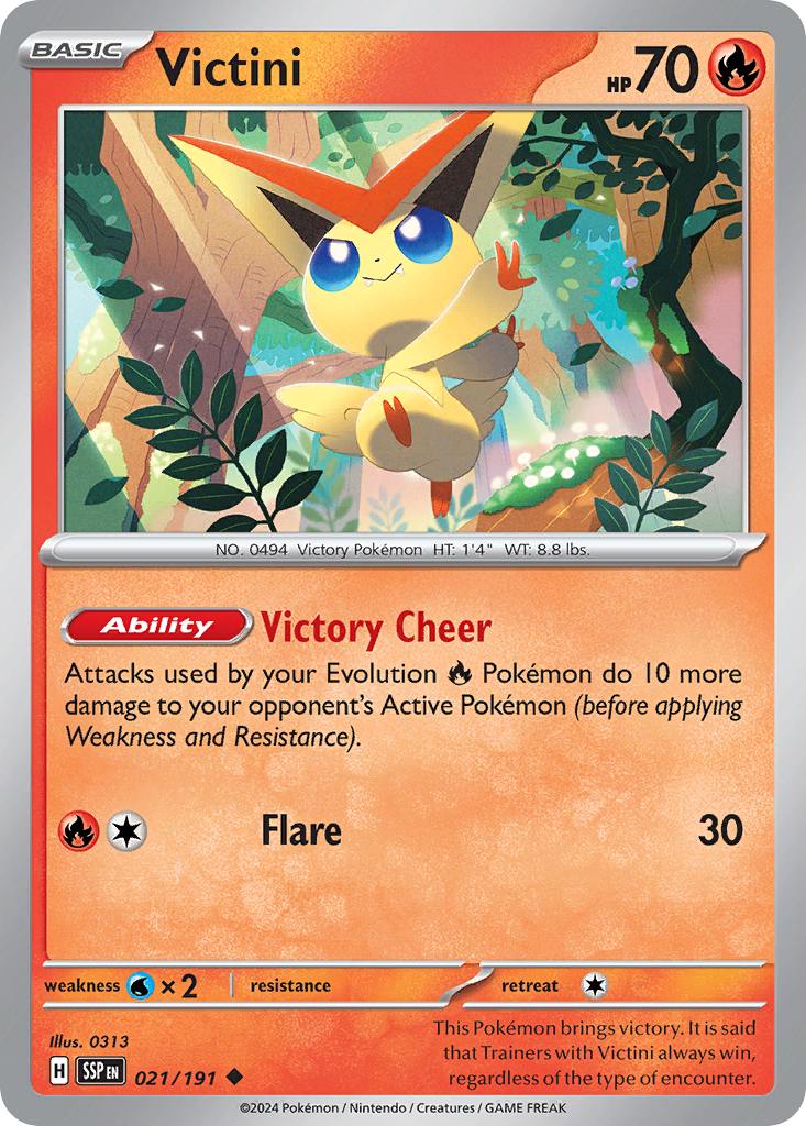 Victini (021/191) [Scarlet & Violet: Surging Sparks] | Odin's Place