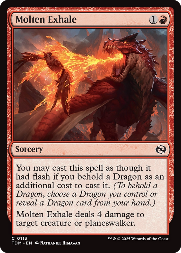 Molten Exhale [Tarkir: Dragonstorm] | Odin's Place