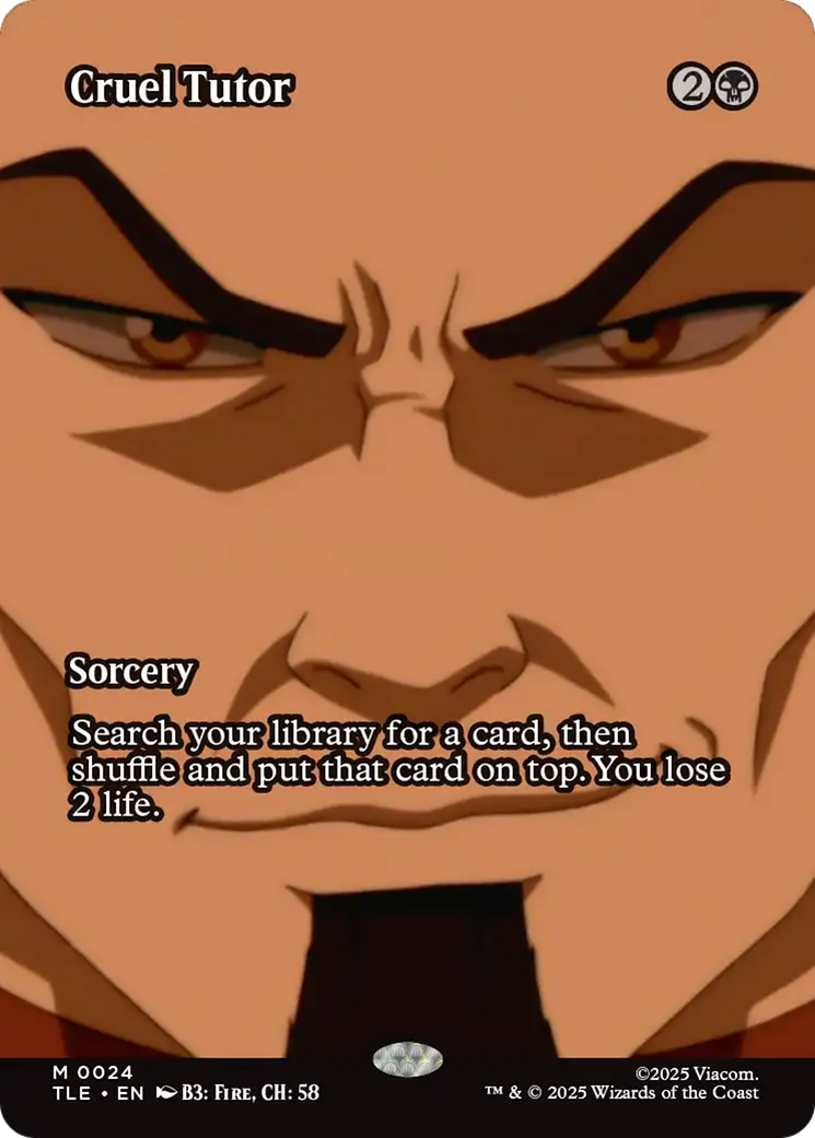 Cruel Tutor (Borderless) [Avatar: The Last Airbender: Eternal-Legal] | Odin's Place