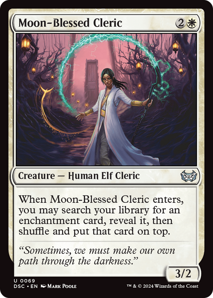 Moon-Blessed Cleric [Duskmourn: House of Horror Commander] | Odin's Place
