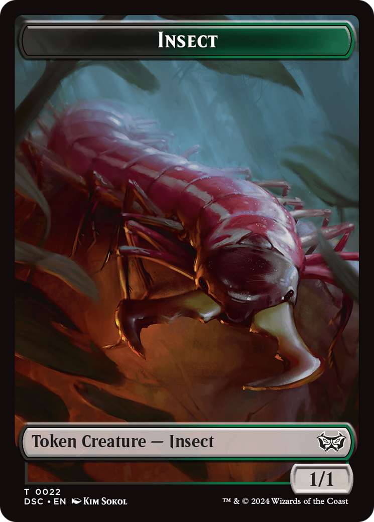 Shapeshifter // Insect (0022) Double-Sided Token [Duskmourn: House of Horror Commander Tokens] | Odin's Place