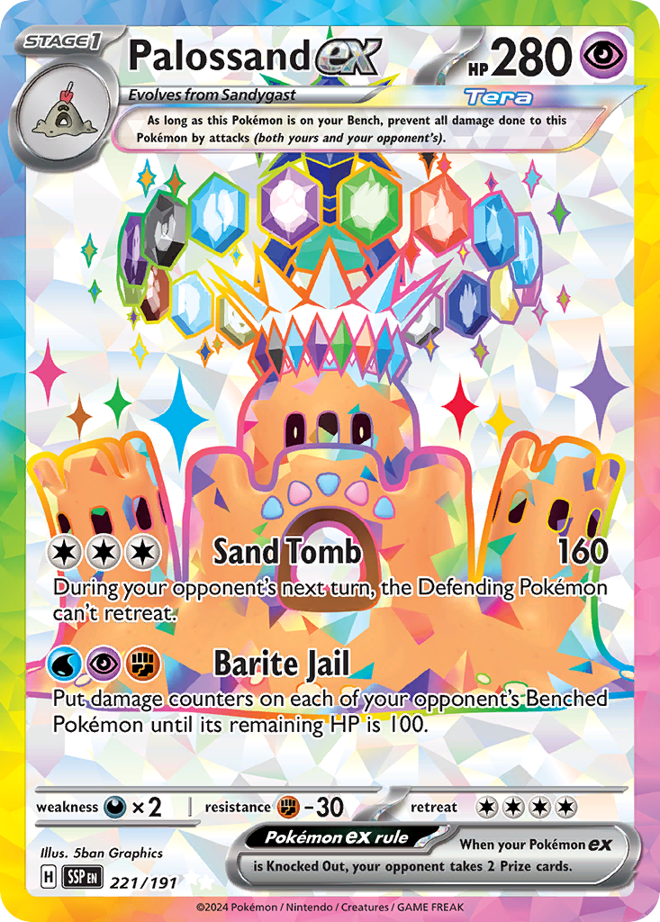 Palossand ex (221/191) [Scarlet & Violet: Surging Sparks] | Odin's Place