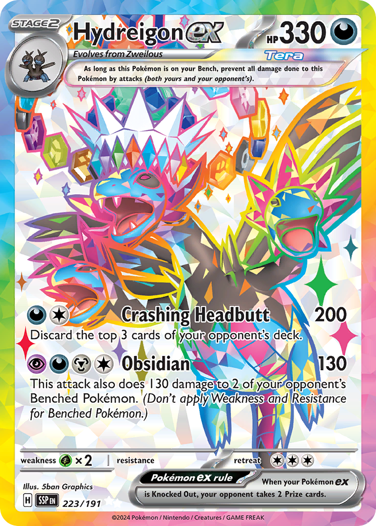 Hydreigon ex (223/191) [Scarlet & Violet: Surging Sparks] | Odin's Place