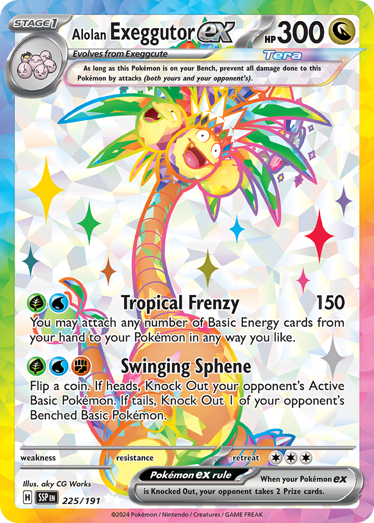 Alolan Exeggutor ex (225/191) [Scarlet & Violet: Surging Sparks] | Odin's Place
