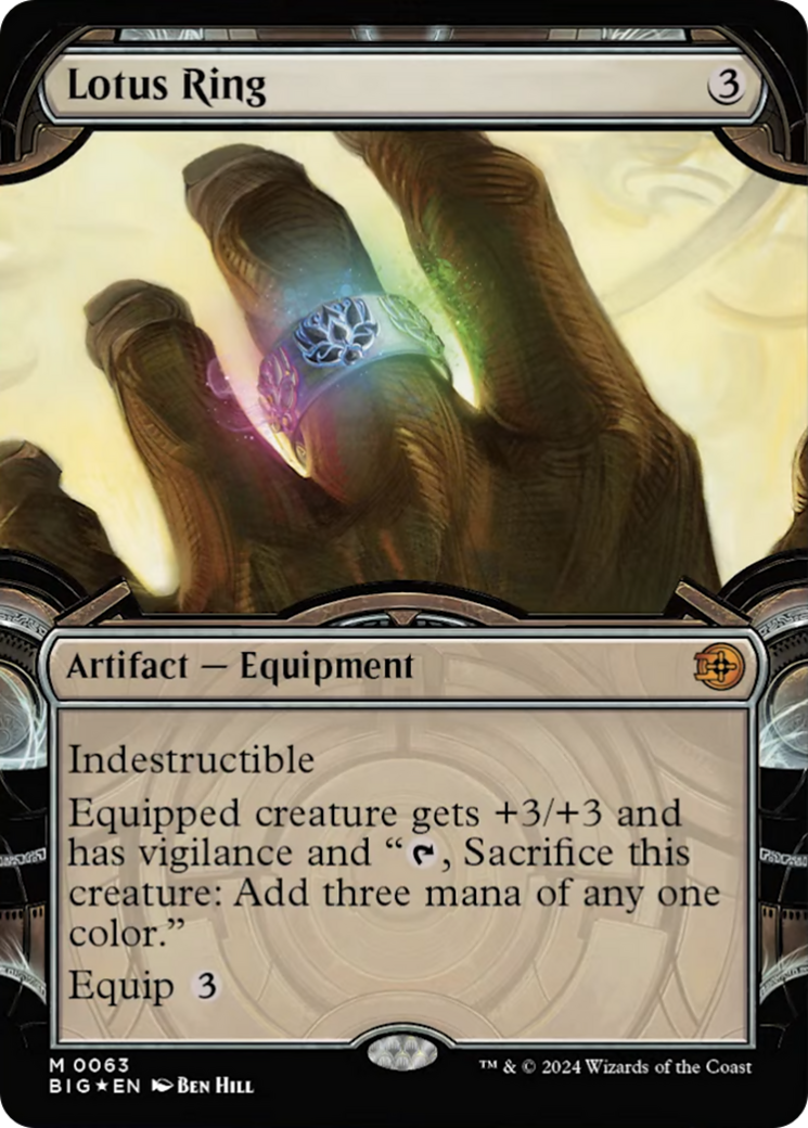 Lotus Ring (Showcase) (Raised Foil) [Outlaws of Thunder Junction: The Big Score] | Odin's Place