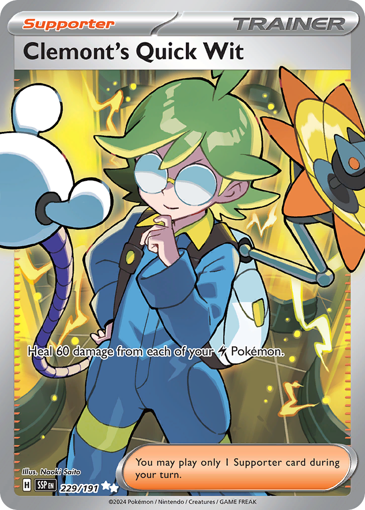 Clemont's Quick Wit (229/191) [Scarlet & Violet: Surging Sparks] | Odin's Place