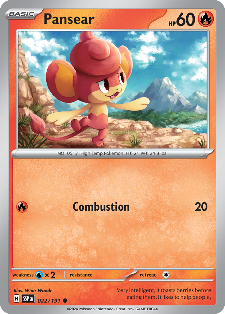 Pansear (022/191) [Scarlet & Violet: Surging Sparks] | Odin's Place