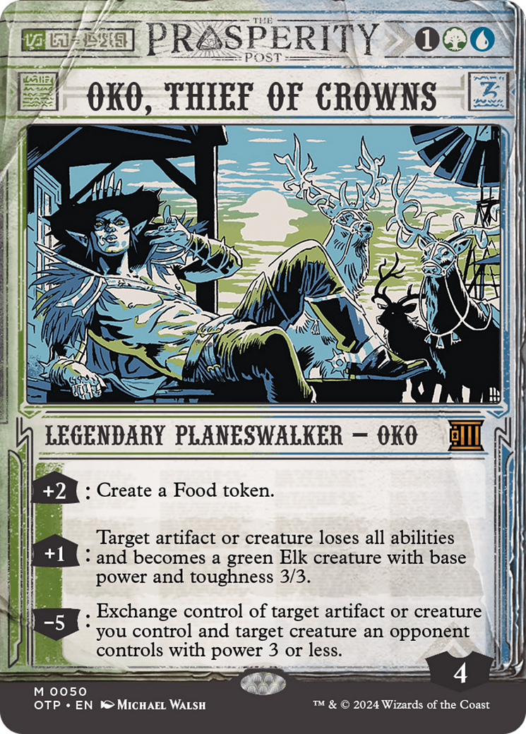 Oko, Thief of Crowns [Outlaws of Thunder Junction: Breaking News] | Odin's Place