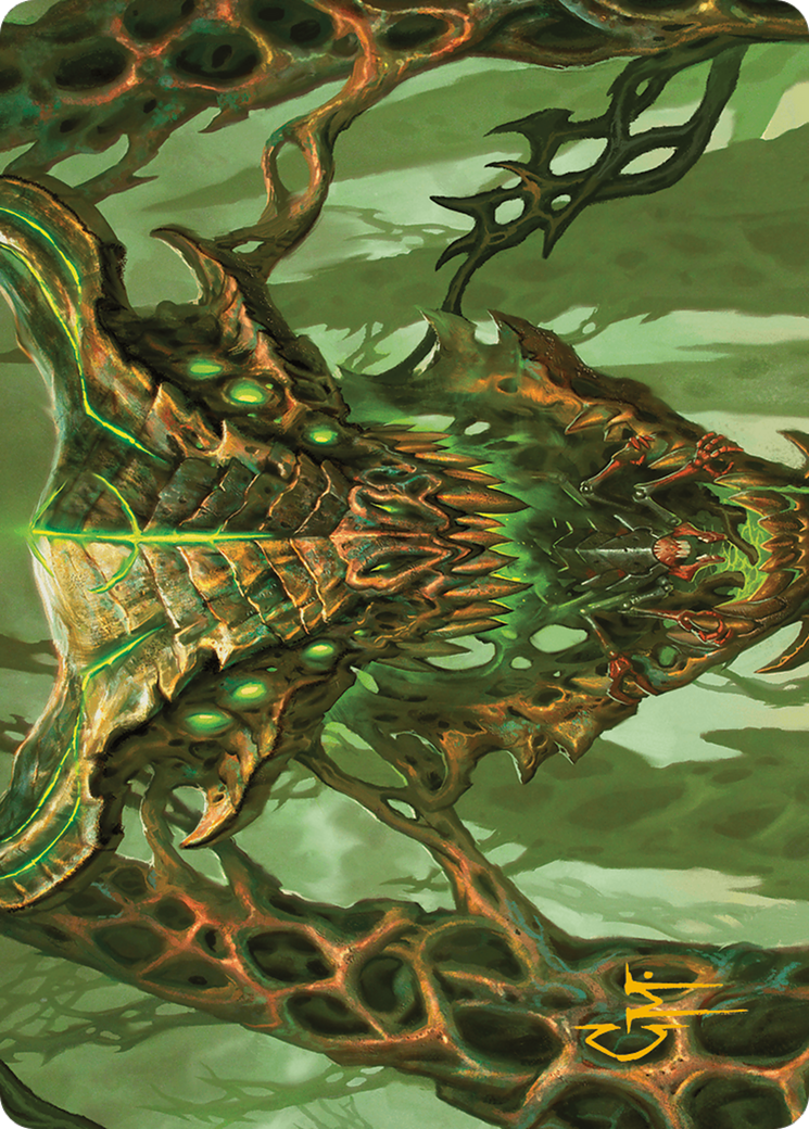 Colossal Dreadmask Art Card (Gold-Stamped Signature) [Modern Horizons 3 Art Series] | Odin's Place