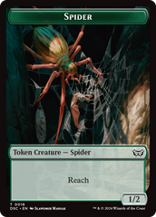 Insect (0012) // Spider Double-Sided Token [Duskmourn: House of Horror Commander Tokens] | Odin's Place