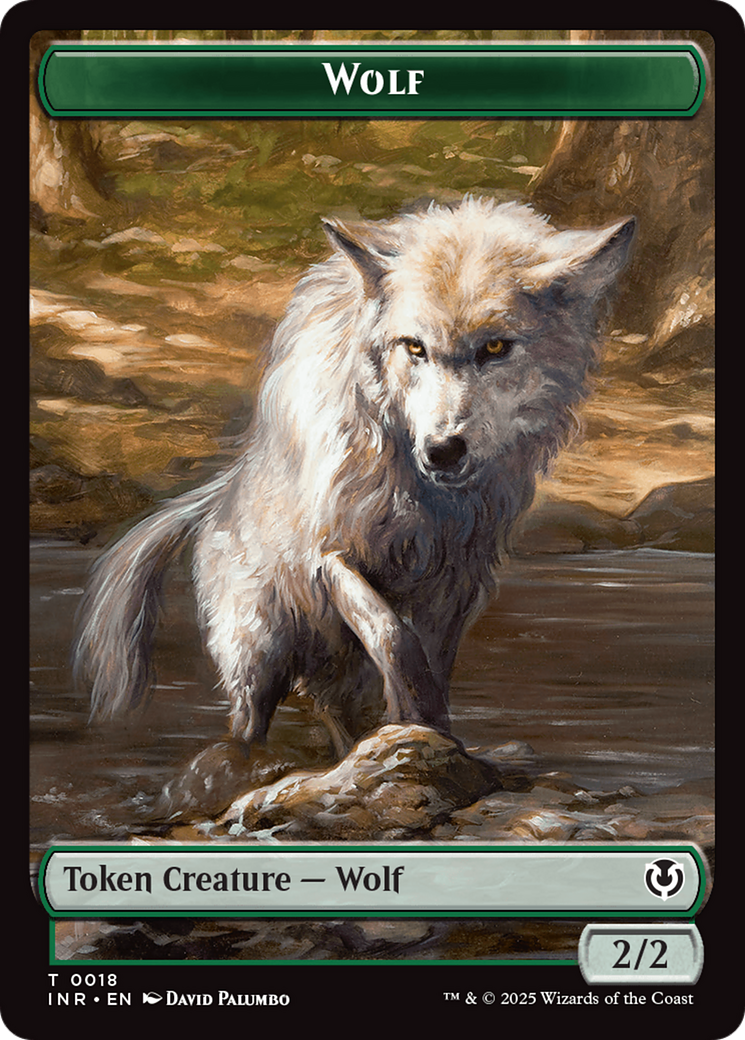 Wolf (0009) // Wolf (0018) Double-Sided Token [Innistrad Remastered Tokens] | Odin's Place