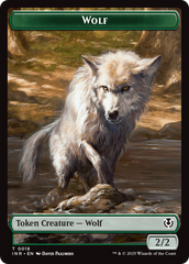 Wolf (0009) // Wolf (0018) Double-Sided Token [Innistrad Remastered Tokens] | Odin's Place