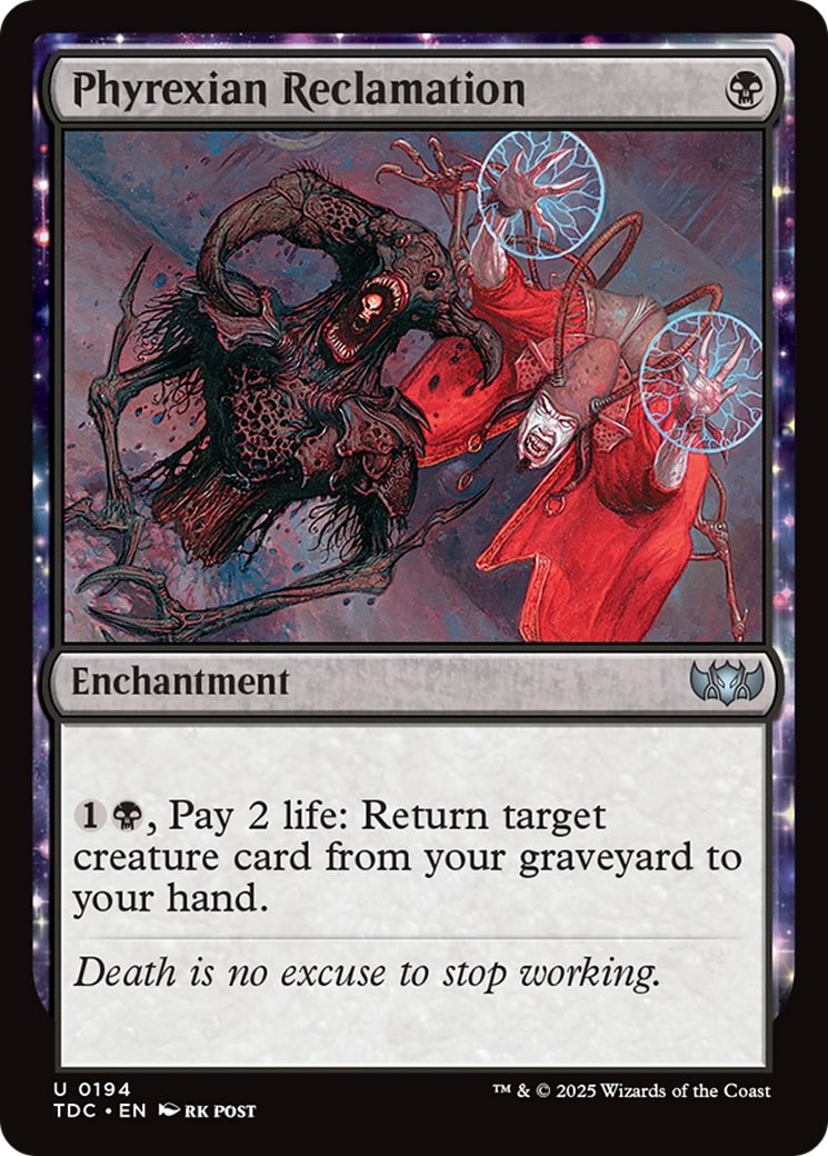 Phyrexian Reclamation [Tarkir: Dragonstorm Commander] | Odin's Place