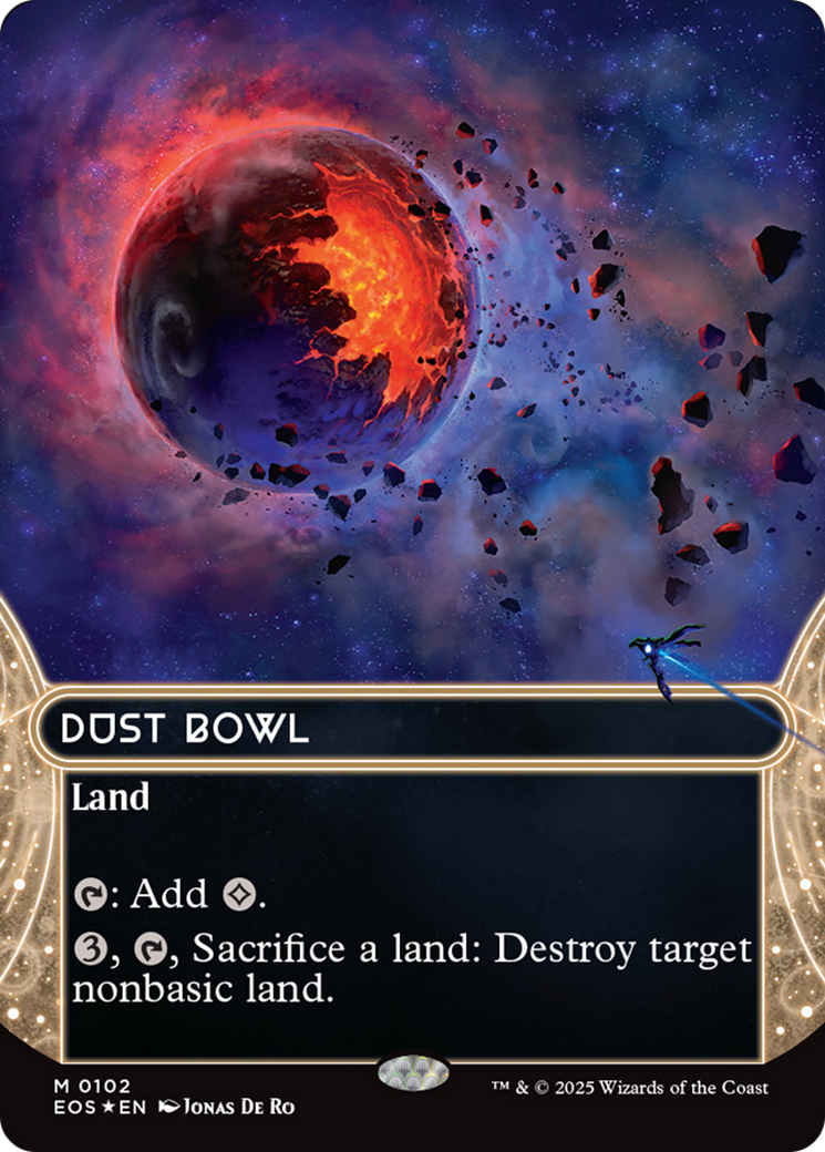 Dust Bowl (0102) (Borderless) (Galaxy Foil) [Edge of Eternities: Stellar Sights] | Odin's Place