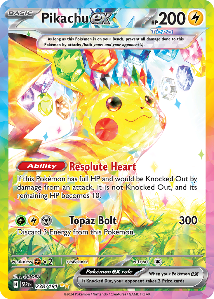 Pikachu ex (238/191) [Scarlet & Violet: Surging Sparks] | Odin's Place