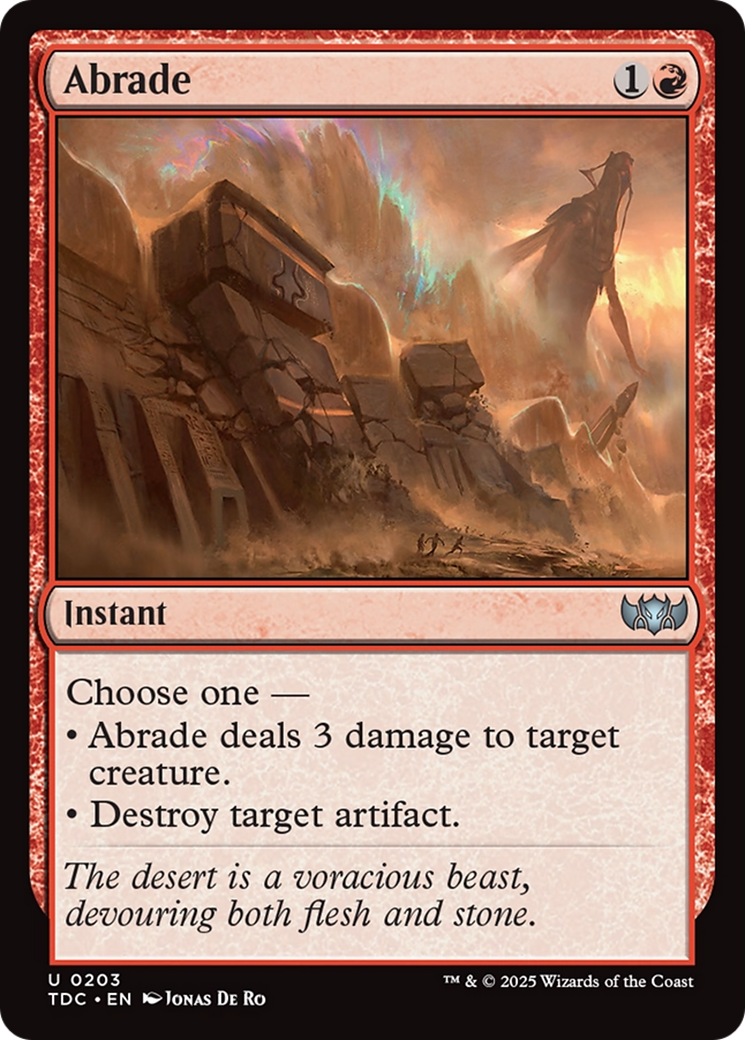 Abrade [Tarkir: Dragonstorm Commander] | Odin's Place