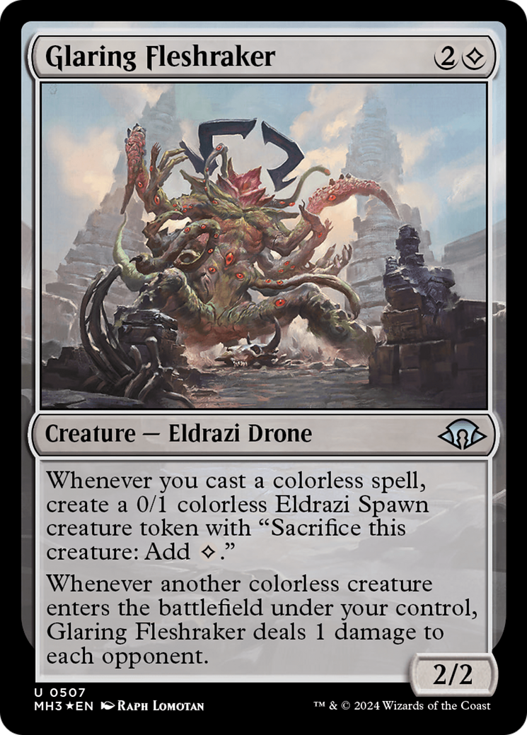 Glaring Fleshraker (Ripple Foil) [Modern Horizons 3] | Odin's Place