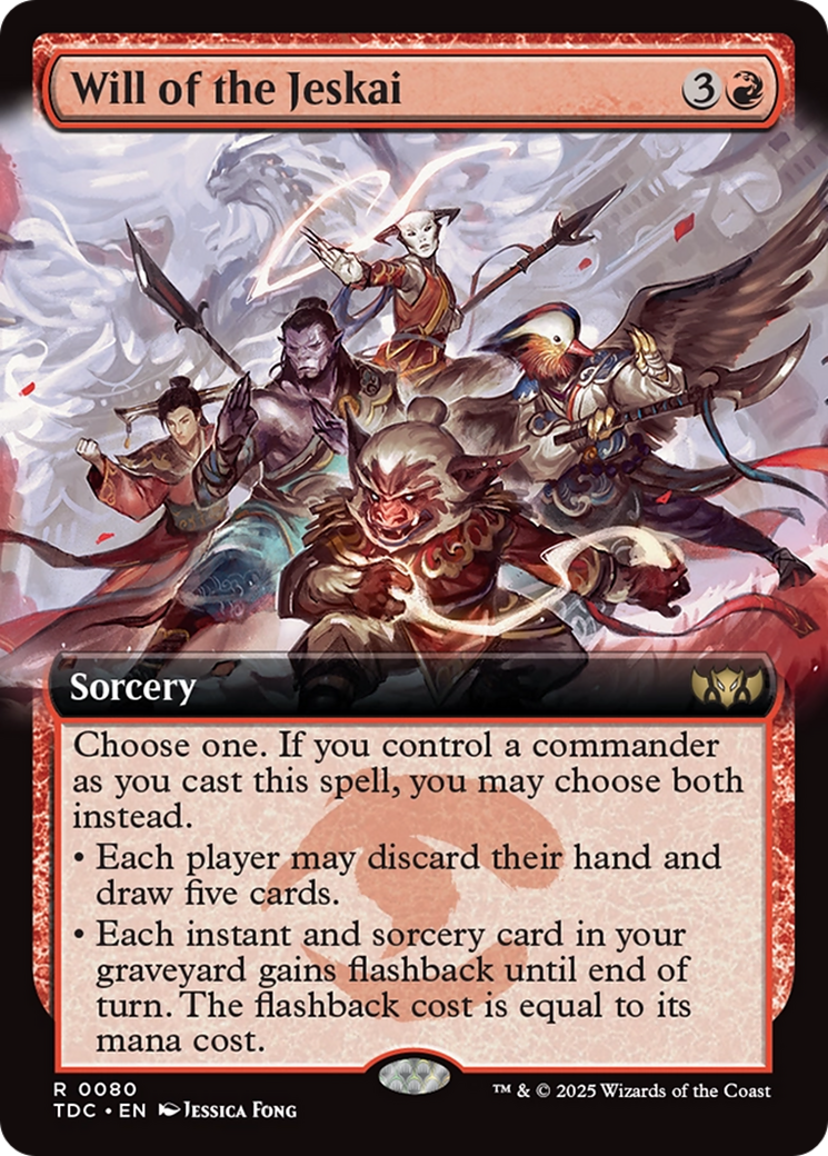 Will of the Jeskai (Extended Art) [Tarkir: Dragonstorm Commander] | Odin's Place