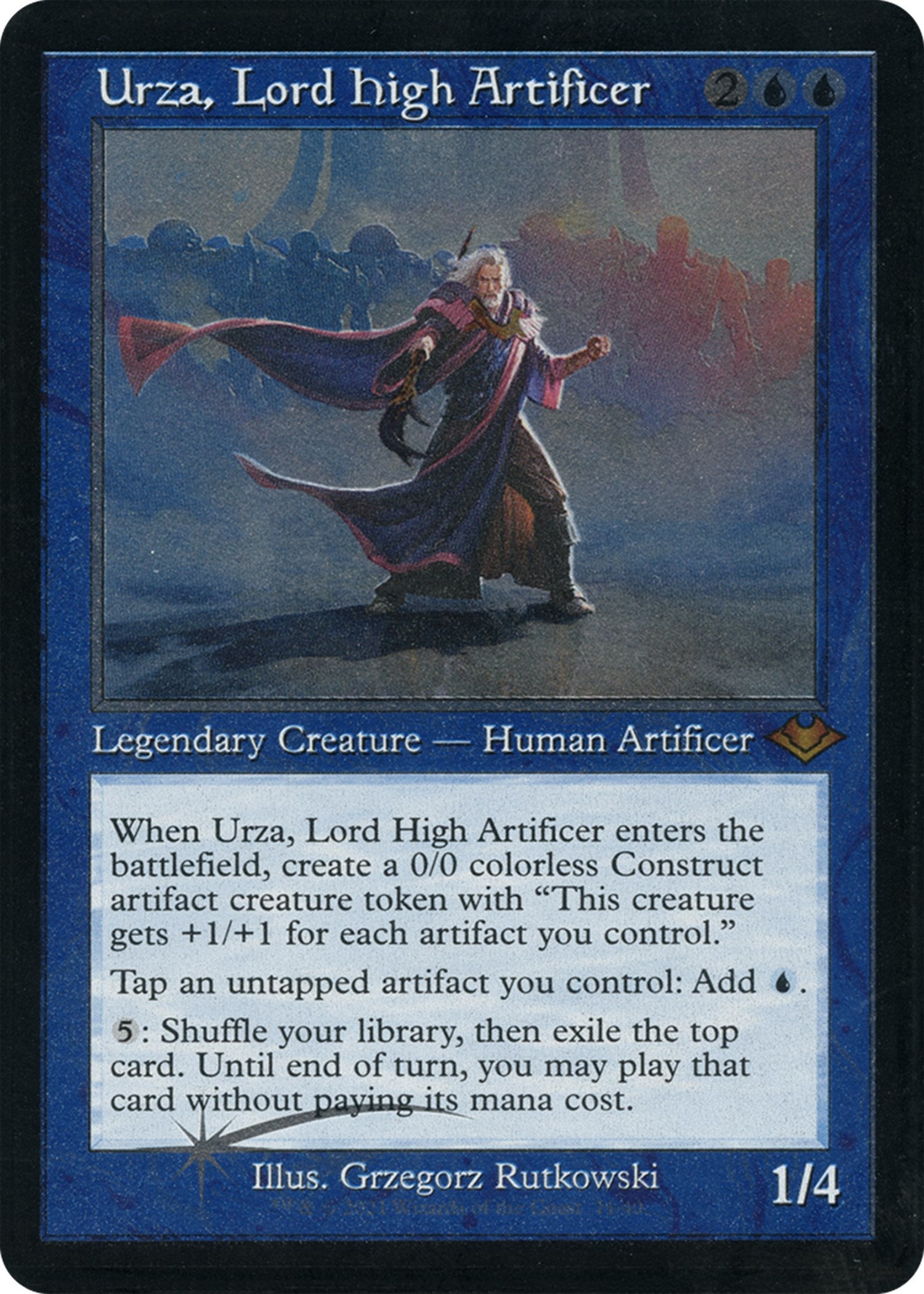Urza, Lord High Artificer (Retro Foil Etched) [Modern Horizons] | Odin's Place