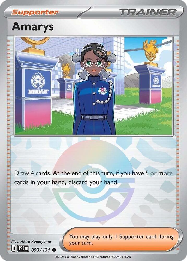 Amarys (093/131) (Poke Ball Pattern) [Scarlet & Violet: Prismatic Evolutions] | Odin's Place