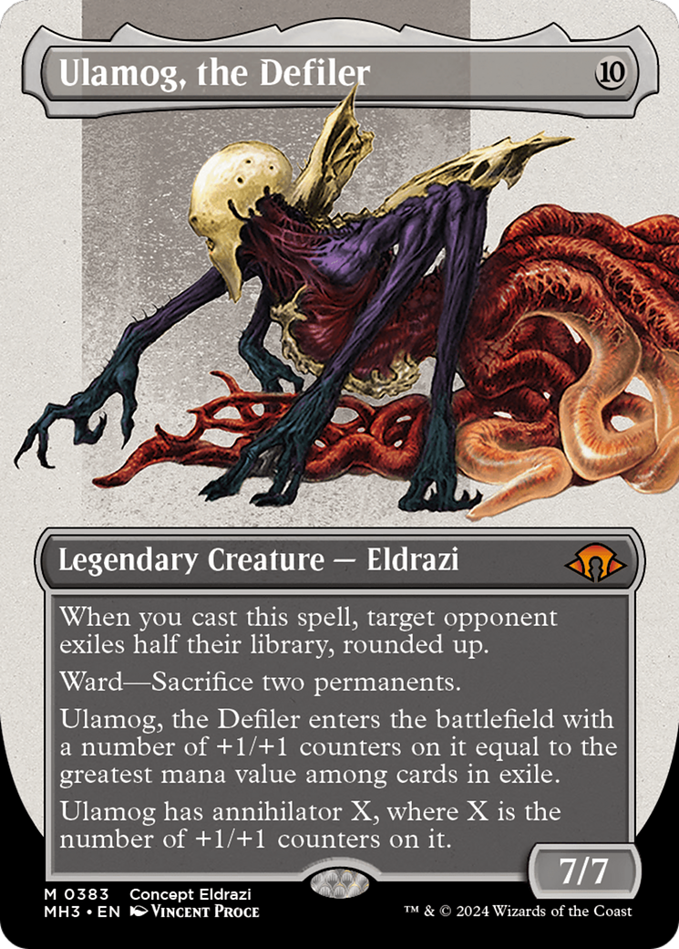 Ulamog, the Defiler (Borderless) (Serialized) [Modern Horizons 3] | Odin's Place