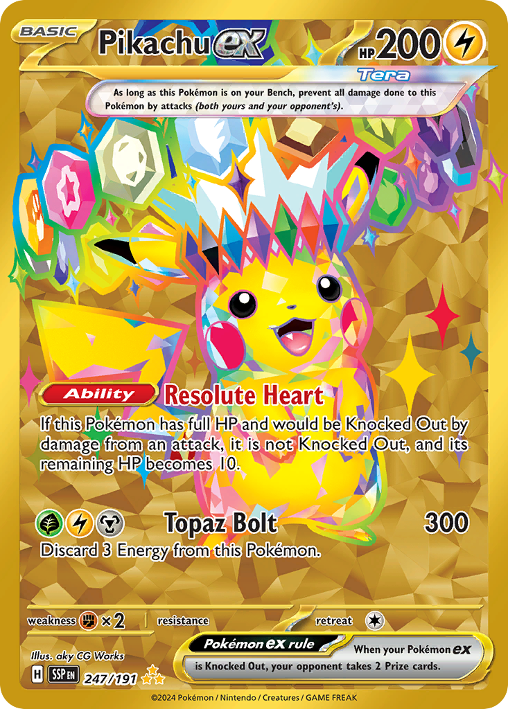 Pikachu ex (247/191) [Scarlet & Violet: Surging Sparks] | Odin's Place
