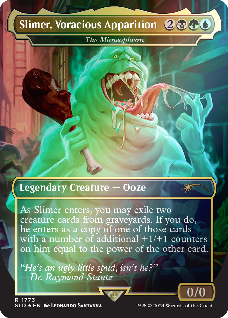 Slimer, Voracious Apparition - The Mimeoplasm (Rainbow Foil) [Secret Lair Drop Series] | Odin's Place