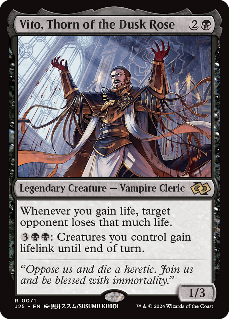 Vito, Thorn of the Dusk Rose (Anime) [Foundations Jumpstart] | Odin's Place