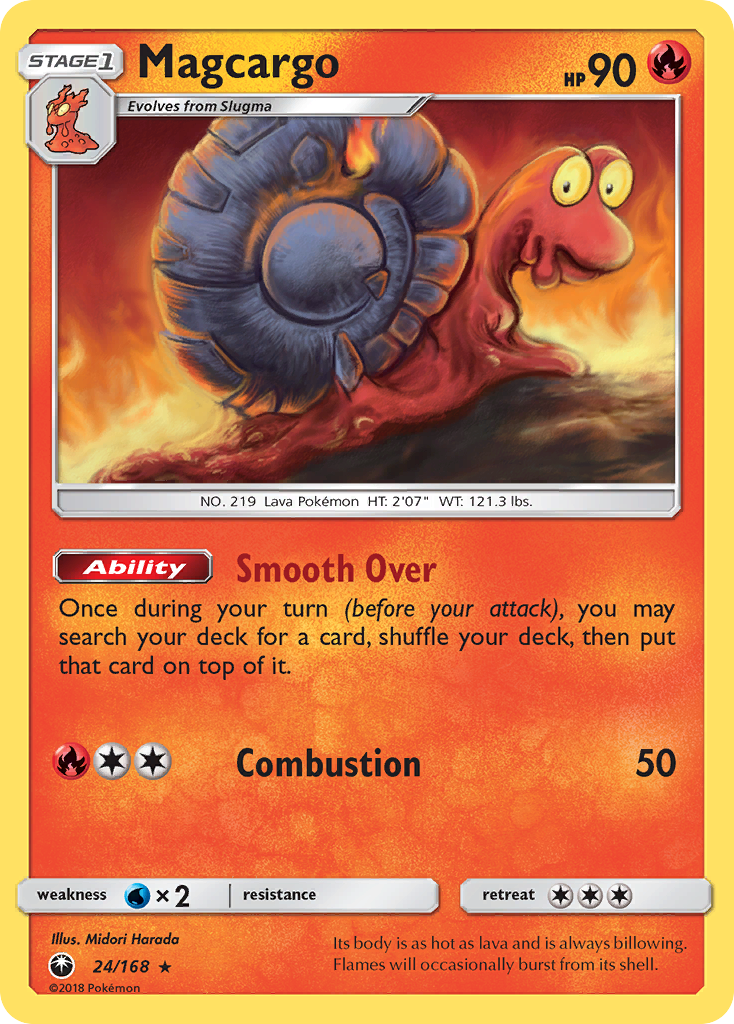 Magcargo (24/168) (League Promo 1st Place) [Sun & Moon: Celestial Storm] | Odin's Place