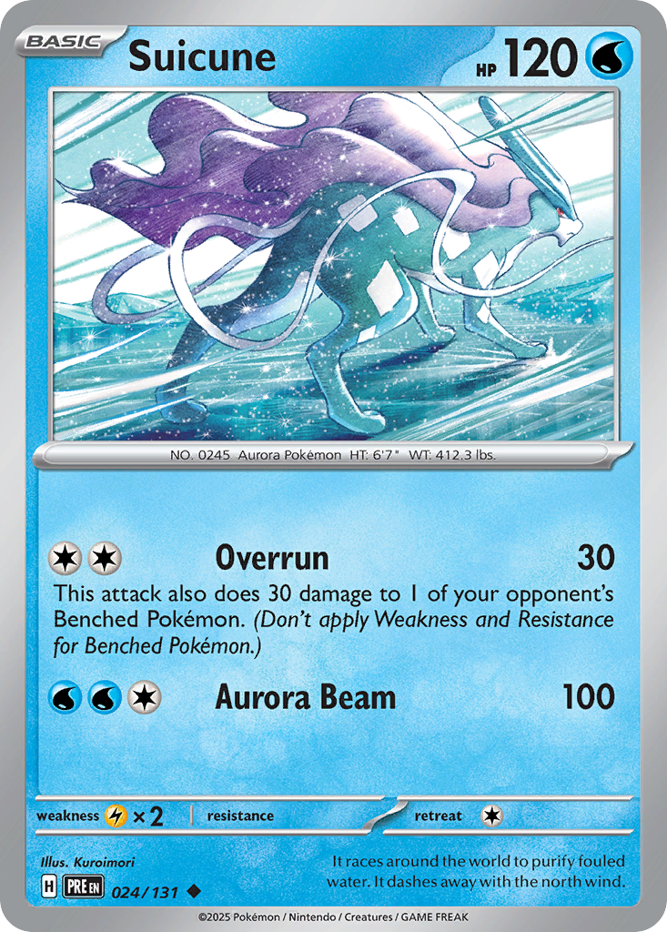 Suicune (024/131) (Master Ball Pattern) [Scarlet & Violet: Prismatic Evolutions] | Odin's Place