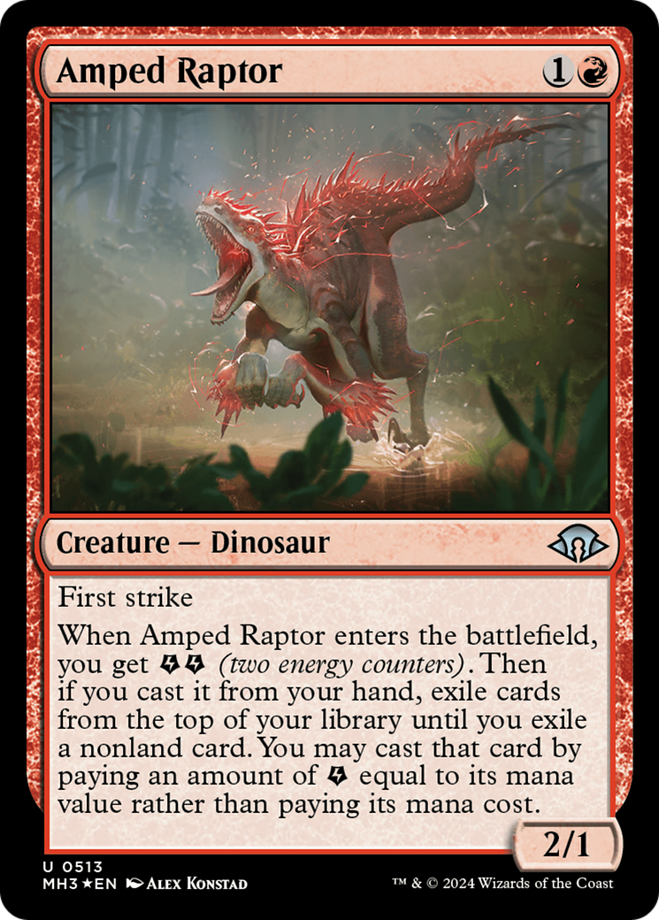 Amped Raptor (Ripple Foil) [Modern Horizons 3] | Odin's Place
