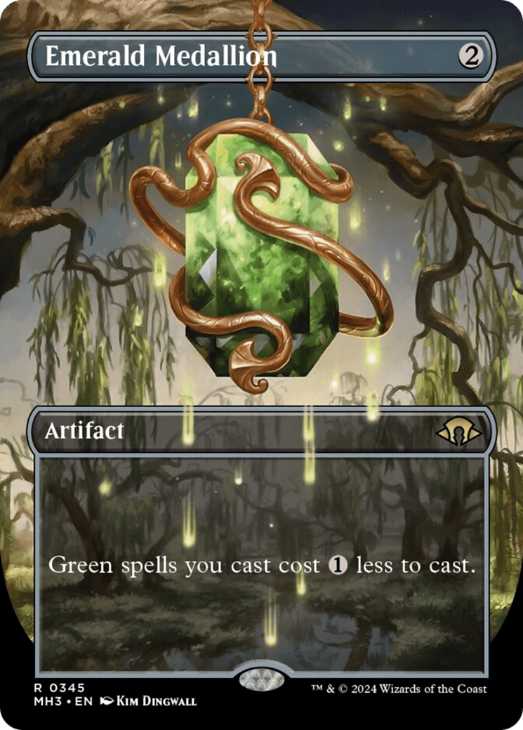 Emerald Medallion (Borderless) [Modern Horizons 3] | Odin's Place