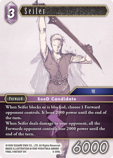 Seifer [Opus VI] | Odin's Place