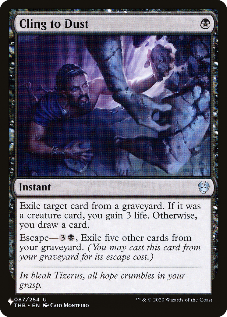Cling to Dust [The List] | Odin's Place